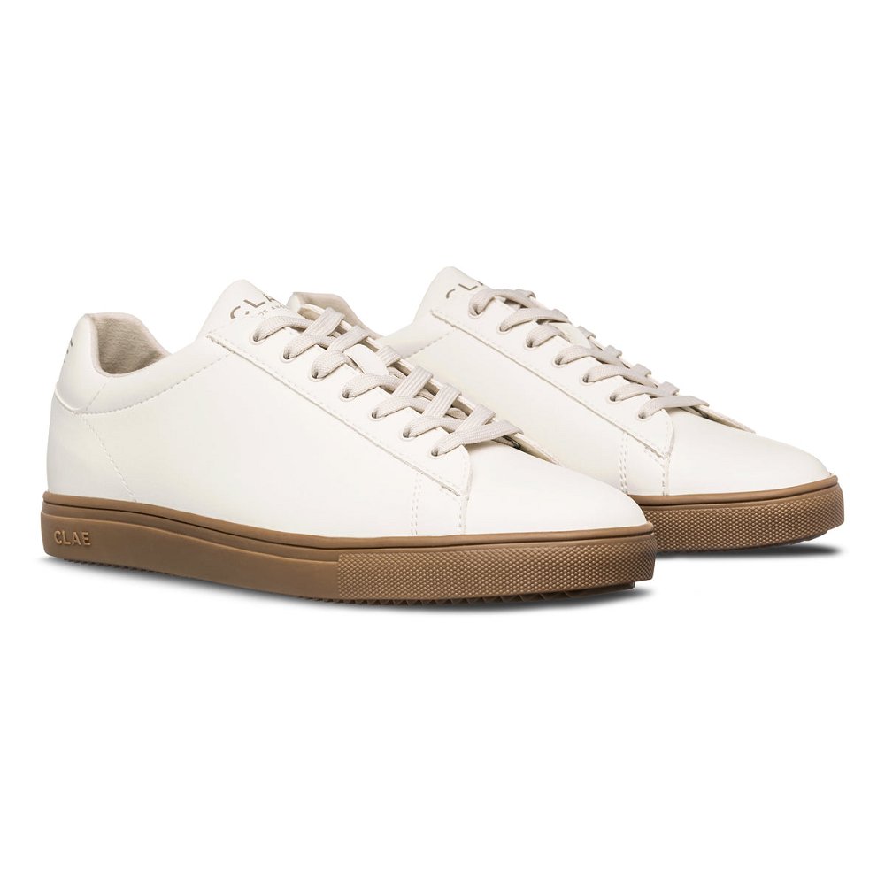 CLAE BRADLEY CACTUS Shoes Mens USA056-S78 In White Dark Gum